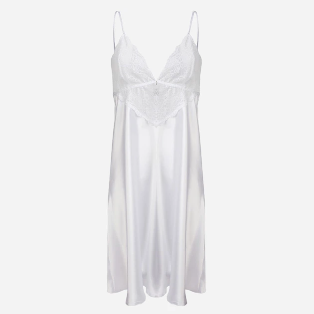 Koszula nocna damska DKaren Slip Clarisse S White (5903251403871) - obraz 3