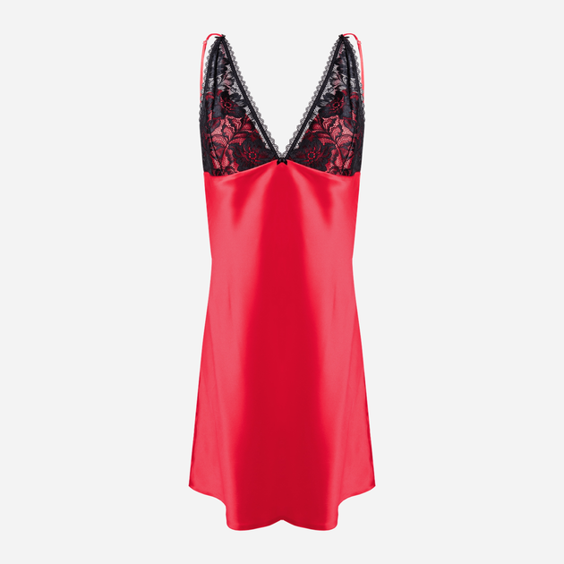 Koszula nocna damska DKaren Slip Debbie XS Czerwona (5903068508400) - obraz 4