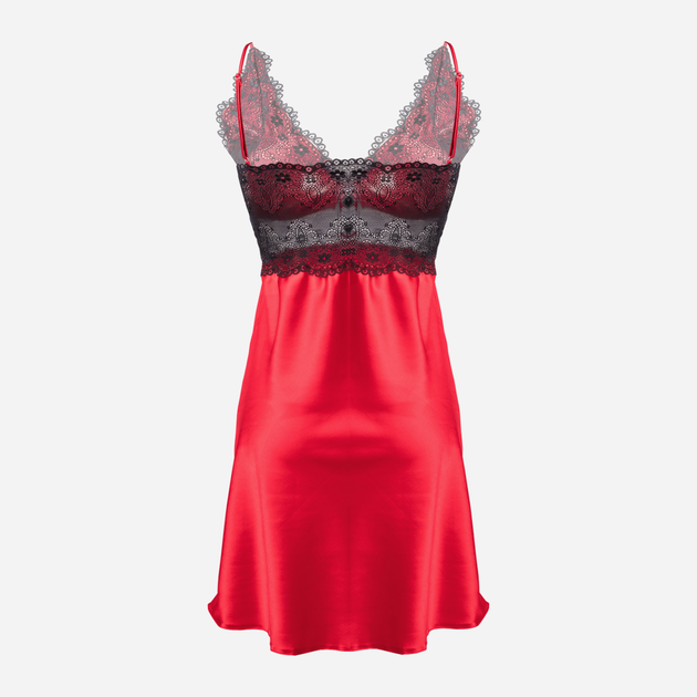 Koszula nocna damska DKaren Slip Fabien XS Czerwona (5903068507564) - obraz 4