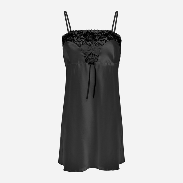 Нічна сорочка DKaren Slip Flores 2XL Black (5901780604837) - зображення 1