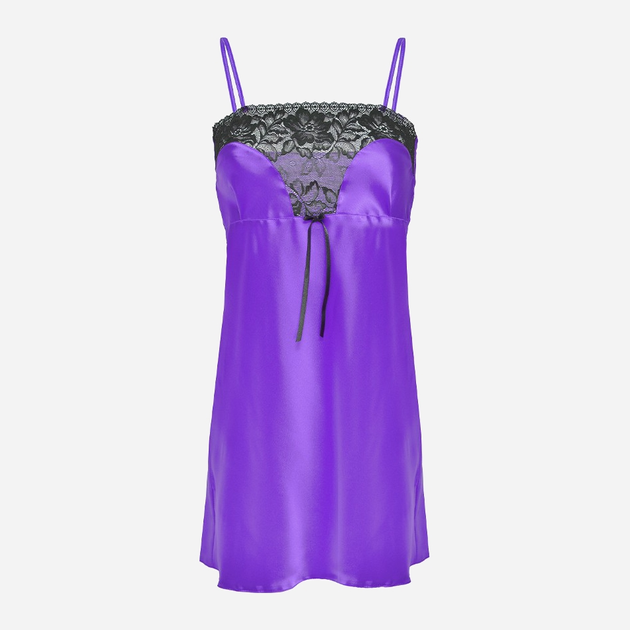Koszula nocna DKaren Slip Flores XL Violet (5901780605551) - obraz 1