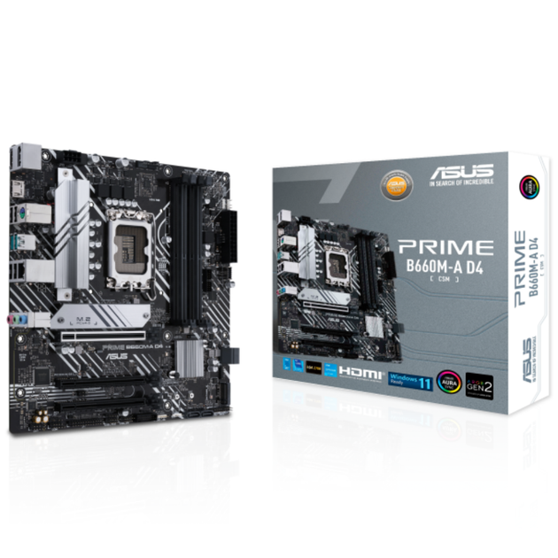 Материнська плата Asus PRIME B660M-A D4-CSM Socket 1700/Intel B660/MicroATX/2хHDMI/DisplayPort - зображення 5