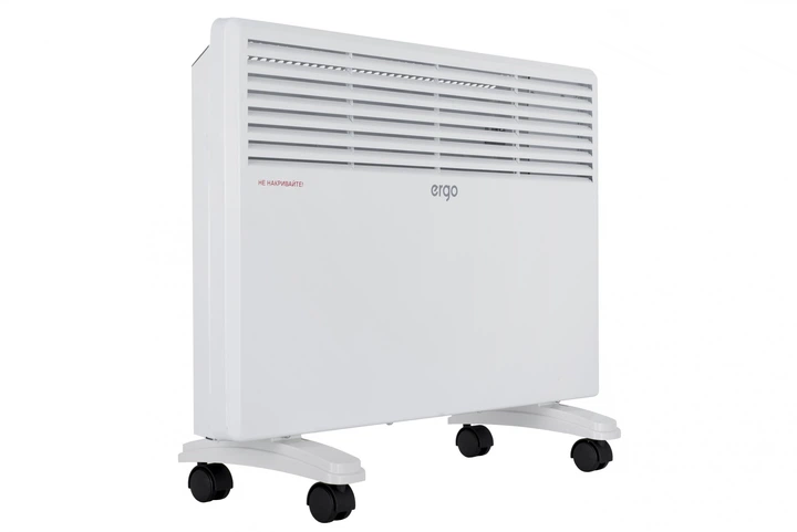 Электрический конвектор обогреватель 2 в 1 ERGO HC 221524 режимы 750/1500 Вт термостат защита от перегрева влагозащита напольный настенный (закрытый) до 15 м2 - изображение 3