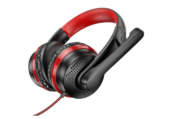 Наушники игровые с микрофоном Hoco W103 красные купить в интернет ...