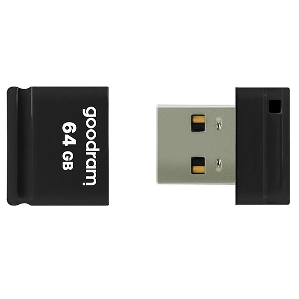 Флешка USB Flash GoodRAM UPI2-0640K0R11 64GB USB 2.0 UPI2 Black Retail - Фото 1 Флешка USB Flash GoodRAM UPI2-0640K0R11 64GB USB 2.0 UPI2 Black Retail - зображення 1
