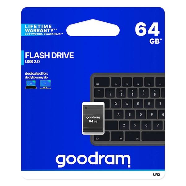 Флешка USB Flash GoodRAM UPI2-0640K0R11 64GB USB 2.0 UPI2 Black Retail - Фото 4 Флешка USB Flash GoodRAM UPI2-0640K0R11 64GB USB 2.0 UPI2 Black Retail - зображення 4