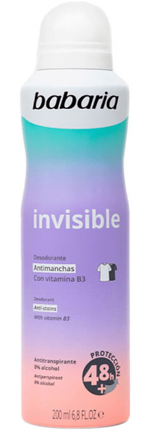 Dezodorant Babaria Invisible 200 ml (8410412280235) - obraz 1
