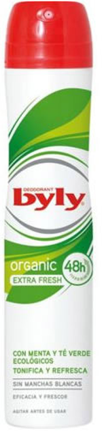 Antyperspirant Byly Organic Extra Fresh 200 ml (8411104004528) - obraz 1
