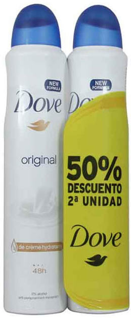 Антиперспірант Dove Original Spray 2 x 200 мл (8720182283443) - зображення 1