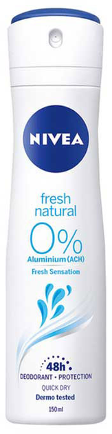 Antyperspirant Nivea Fresh Natural 0% Aluminuim 150 ml (4005900388476 / 4005808723225) - obraz 1