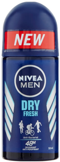 Дезодорант Nivea Men Dry Fresh 48h Roll On 50 мл (4005900485243) - зображення 1