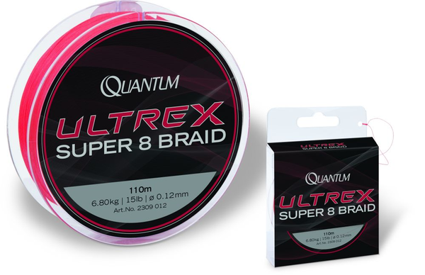 Шнур Quantum Ultrex Super 8 Braid, 0,17 мм, 110 м, 10кг (2309017) - зображення 2