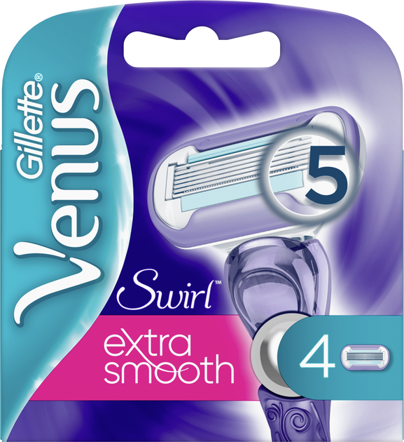 Wymienne wkłady (ostrza) do golenia dla kobiet Venus Extra Smooth Swirl 4 szt. (7702018401208) - obraz 2