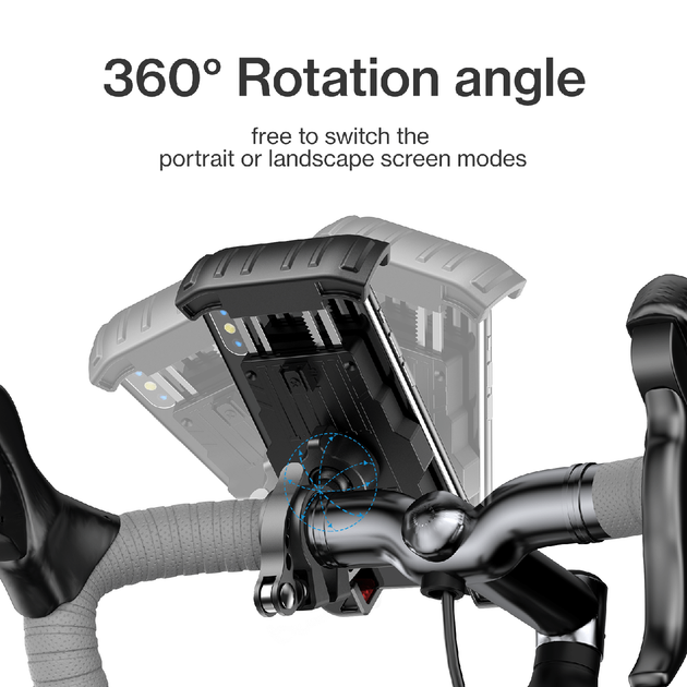 Держатель крепление на руль вело мото JOYROOM Phone Holder For Bicycle and Motorcycle JR-ZS264 - изображение 3