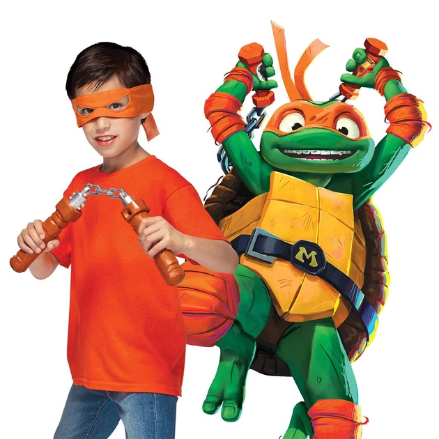 Оружие TMNT "Черепашки-ниндзя" Нунчаки Микеланджело с маской 83523 - изображение 4