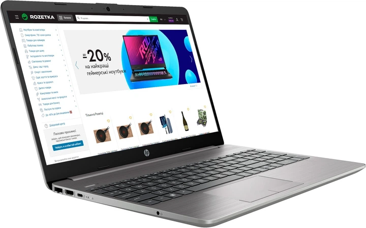 Ноутбук HP 250 G9 15.6", FullHD / CPU Intel Core i3-1215U (6ядер, 8потоков, частота до 4,4GHz) / RAM 16Gb / SSD 512Gb / Video int / Windows11Pro / Silver - изображение 3