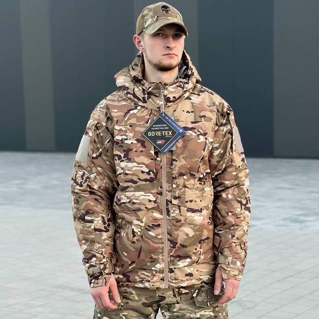 Мужская зимняя Куртка с подкладкой Omni-Heat до - 35 °C / Парка с мембраной Gore-Tex мультикам размер XL - изображение 2