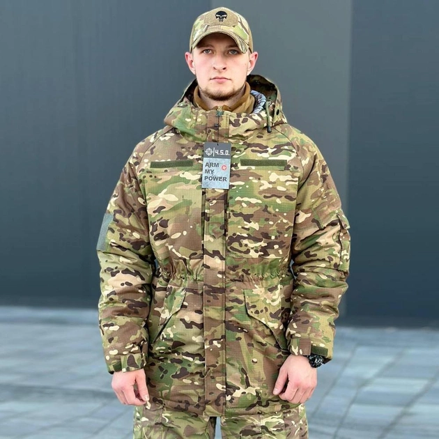 Чоловіча зимова Куртка з мембраною Wind Stop мультикам / Парка з підкладкою Omni-Heat 4.5.0. розмір 2XL - зображення 1