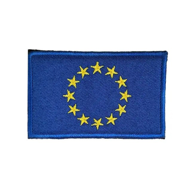 Шеврон SV в виде флага Евросоюза 5*8 см (sv2675) - изображение 1