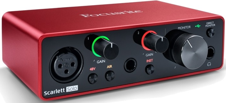 【美品】Forcusrite Scarlett solo 3rd gen USB аудиоинтерфейс Focusrite Scarlett Solo 3rd Gen – фото