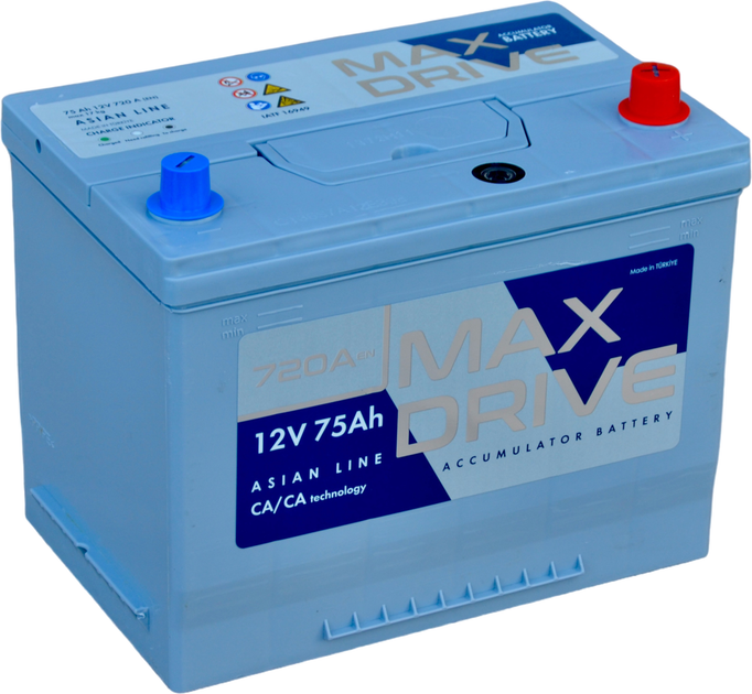 Автомобильный аккумулятор Max Drive Asia SMF 75 Ah (-/+) EN720 N50 (СТ-00145909) - изображение 1