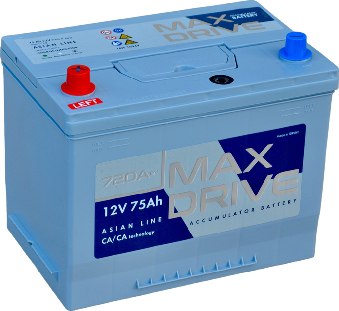 Автомобильный аккумулятор Max Drive Asia SMF 75 Ah (+/-) EN720 N50 (СТ-00145916) - изображение 1
