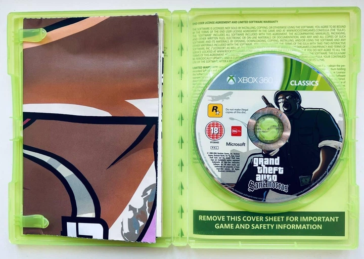 Grand Theft Auto San Andreas Classics, Б/В, англійська версія - диск для Xbox 360 - Фото 2 Grand Theft Auto San Andreas Classics, Б/В, англійська версія - диск для Xbox 360 - зображення 2