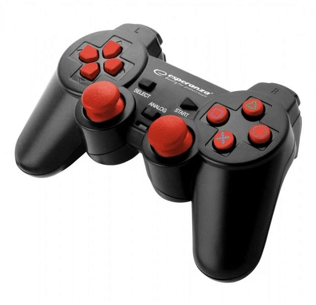 Геймпад Esperanza GX500 "Corsair" Black-Red, USB для PC/PS2/PS3 (EGG106R) - Фото 1 Геймпад Esperanza GX500 "Corsair" Black-Red, USB для PC/PS2/PS3 (EGG106R) - зображення 1