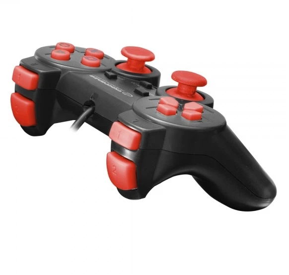 Геймпад Esperanza GX500 "Corsair" Black-Red, USB для PC/PS2/PS3 (EGG106R) - Фото 2 Геймпад Esperanza GX500 "Corsair" Black-Red, USB для PC/PS2/PS3 (EGG106R) - зображення 2