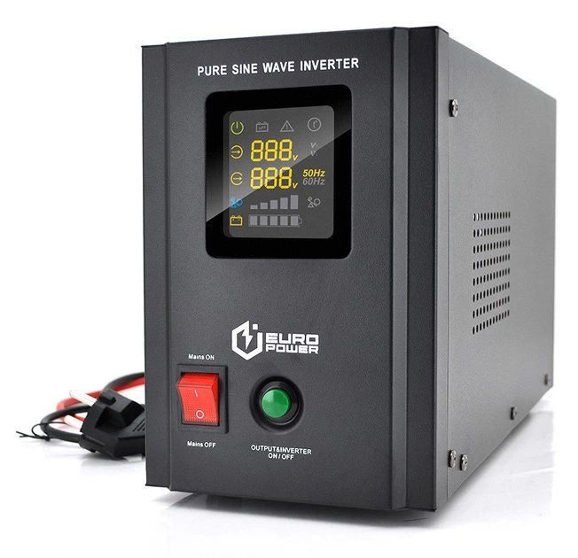 UPS ИБП с правильной синусоидой Europower PSW-EPBTW12 800VA, 480W, АКБ 12В, заряд 5/10А - Фото 1 UPS ИБП с правильной синусоидой Europower PSW-EPBTW12 800VA, 480W, АКБ 12В, заряд 5/10А - изображение 1