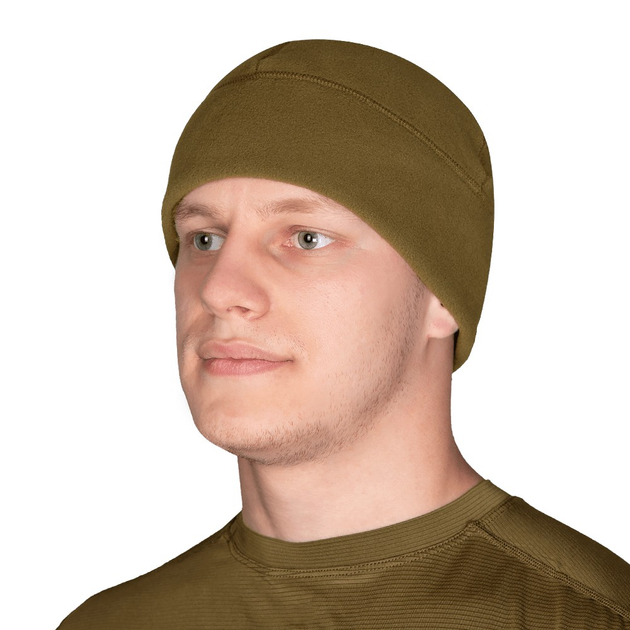 Флісова зимова шапка тактична Camotec Beanie 2.0 Himatec Pro Койот L - зображення 2