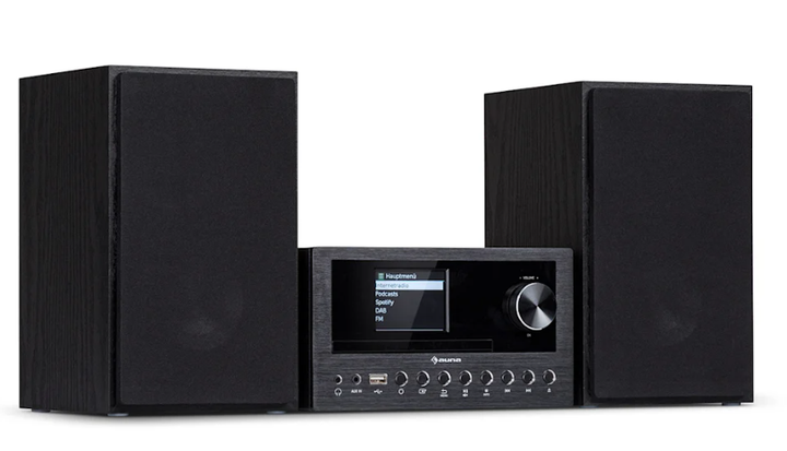 Стереосистема auna Connect System 40 Вт Интернет/DAB+/FM-радио CD-проигрыватель - изображение 1