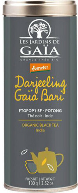 Акція на Чай чорний органічний Les Jardins de Gaїa Darjeeling 100 г від Rozetka