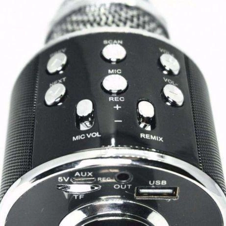 Мікрофон караоке WSTER WS-858 Bluetooth black - зображення 3