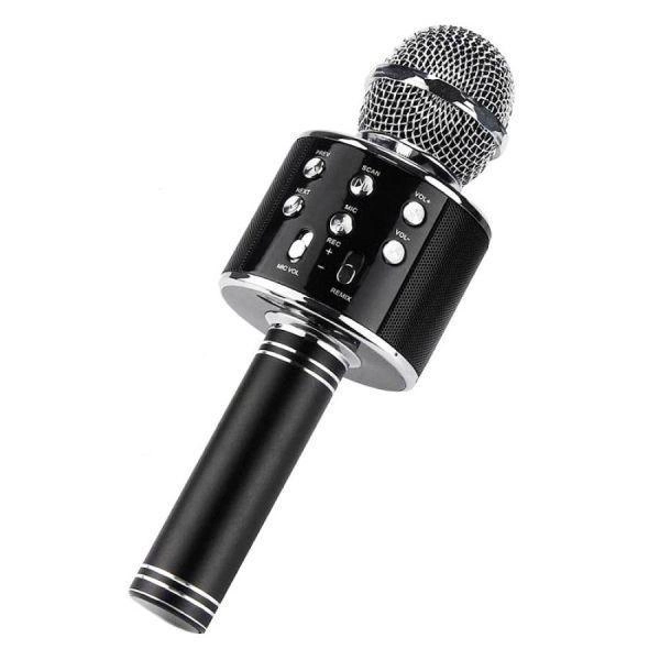 Мікрофон караоке WSTER WS-858 Bluetooth black - зображення 4