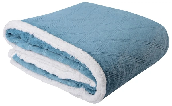 Одеяло Soho демисезонное евро 200x220 см полиэстер Plush hugs Silver blue (1226К) - изображение 2