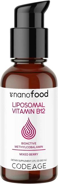 Жидкий липосомальный витамин B12 Codeage Liquid Vitamin B12 59 мл - изображение 4
