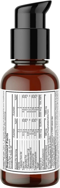 Жидкий липосомальный витамин B12 Codeage Liquid Vitamin B12 59 мл - изображение 5