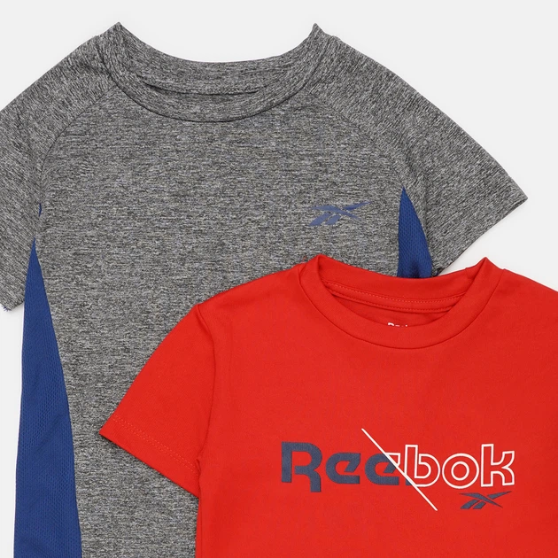Набор детских футболок 2 шт для мальчика Reebok H9893RB (2T) 92 см Lt Grey Ctnc (196096256268) - Фото 3 Набор детских футболок 2 шт для мальчика Reebok H9893RB (2T) 92 см Lt Grey Ctnc (196096256268) - изображение 3