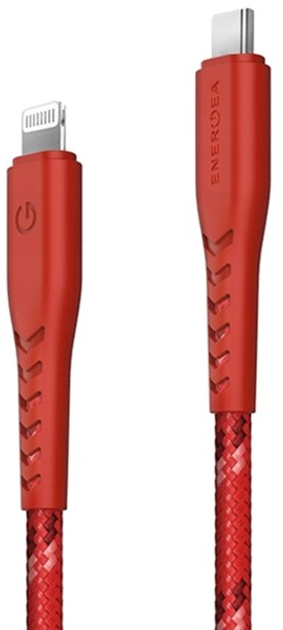 Кабель для зарядки Energea Nyloflex USB-C - Lightning C94 MFI 1.5 м Red (6957879423208) - зображення 2