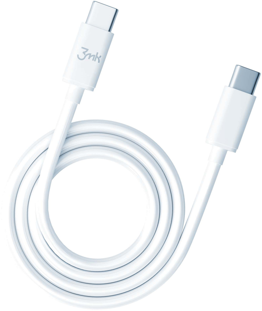 Кабель 3MK Hyper Cable USB Type-C - USB Type-C 5A 2 м White (5903108464543) - зображення 3
