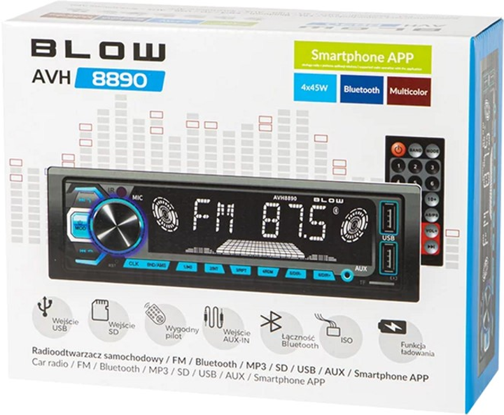 Radio samochodowe Blow AVH-8890 (78-281#) (5900804124375) - obraz 6