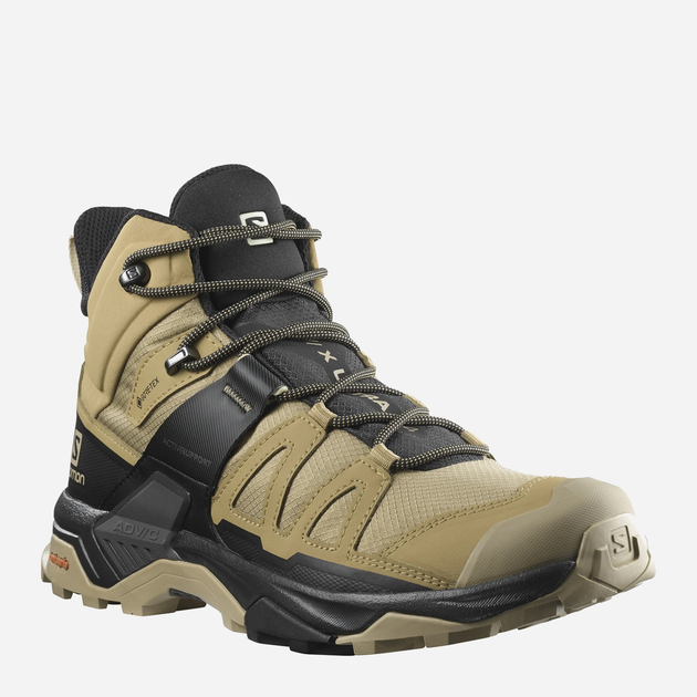 Чоловічі черевики низькі для трекінгу з Gore-Tex Salomon X ULTRA 4 MID GTX 412941 41.5 (8US) 26 см Бежеві (193128554057) - зображення 2