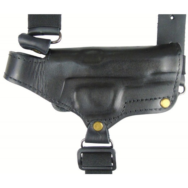 Кобура Медан для Walther P88 оперативная кожаная формованная з комбинированным креплением вертикальная ( 1001 Walther P88 ) - изображение 2