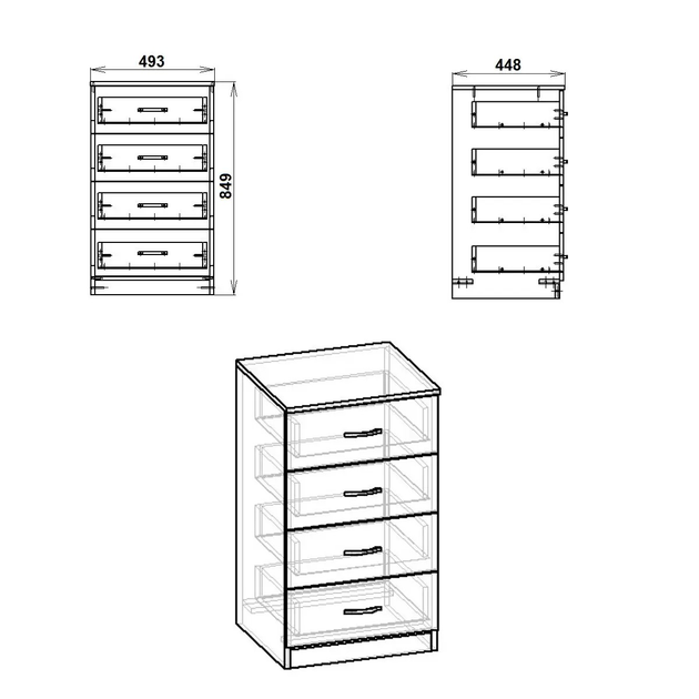 Комод 4А Компанит Яблоня (32683783) - изображение 2