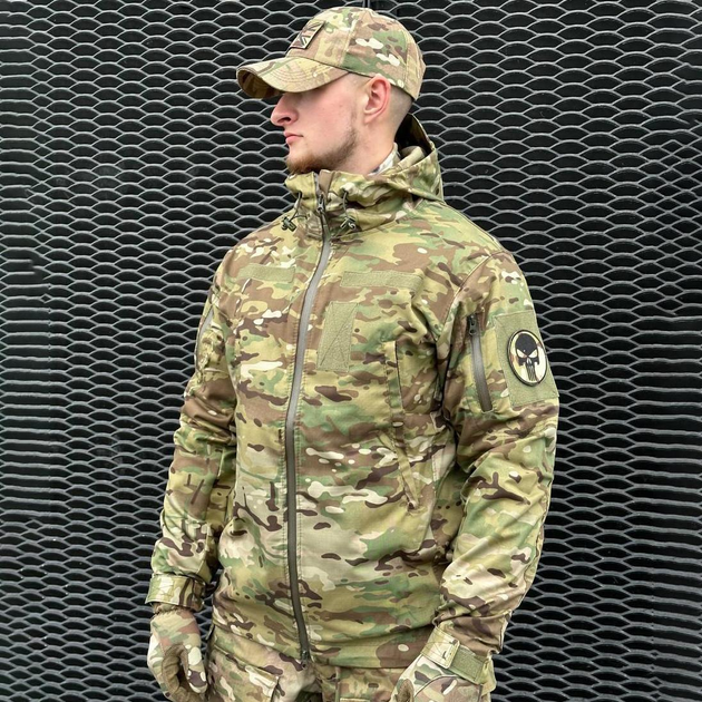 Демісезонна чоловіча Куртка De Lux з Капюшоном та посиленими Вставками мультикам розмір S - зображення 1