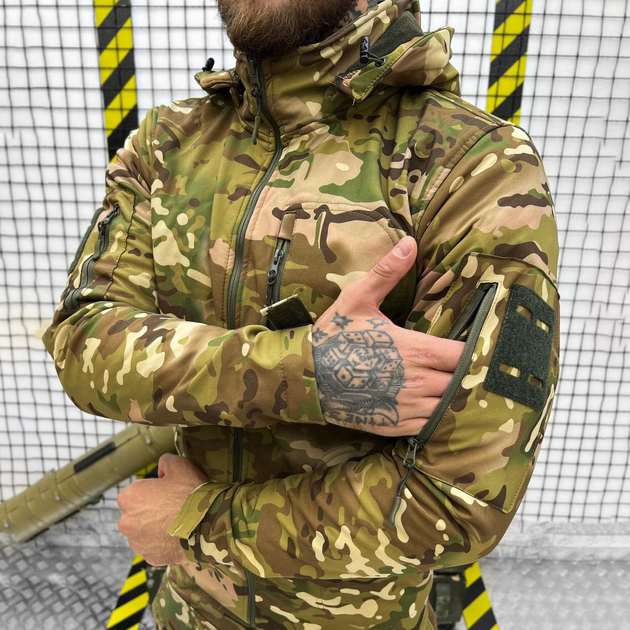 Мужская водонепроницаемая Куртка с Капюшоном Squad Softshell на флисе мультикам размер M - изображение 2