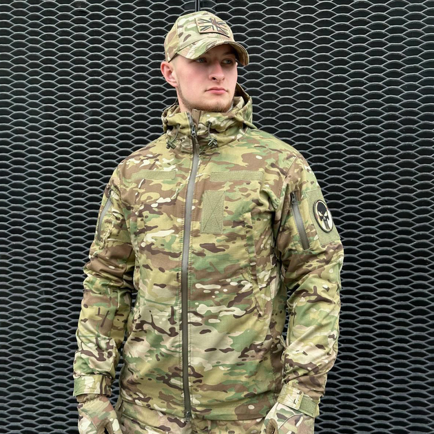 Демисезонная мужская Куртка De Lux с Капюшоном и усиленными Вставками мультикам размер XXL - изображение 2