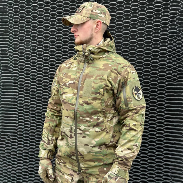 Демісезонна чоловіча Куртка De Lux з Капюшоном та посиленими Вставками мультикам розмір M - зображення 1