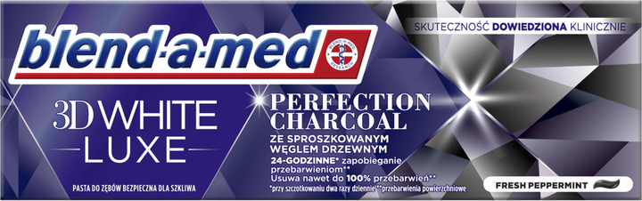 Pasta do zębów Blend-a-med 3D White Luxe Perfection Charcoal 75 ml (8006540881804) - obraz 2